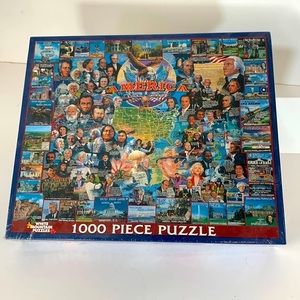 White Mountain Puzzles 2005 America Sealed New 1000 Pieces 24”x30” Jigsaw Puzzle